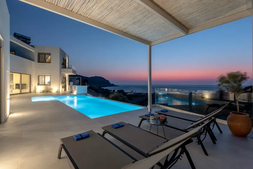 Luxury villa Oxygen in Sfinari with sunset views - Image 1