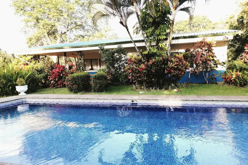 Heavenly villa with a swimming pool, terrace, and stream - Image 1