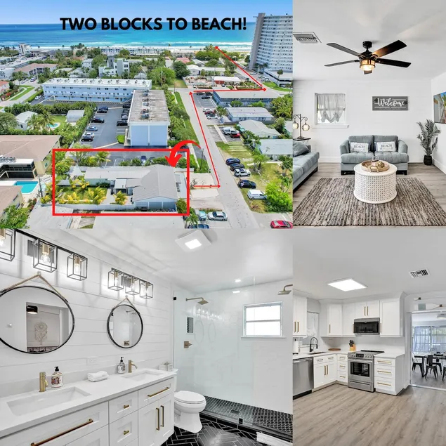 Remodeled Deerfield Beach House 2 Blocks To Beach Laundry Full Kitchen Private Fenced Yard Pets OK - Image 1