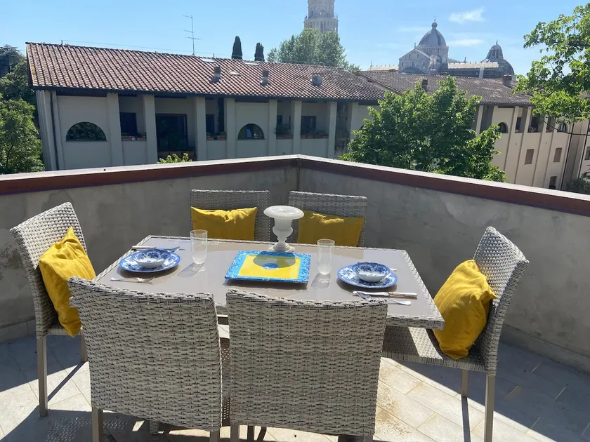 The terrace on the tower of Pisa - Image 1