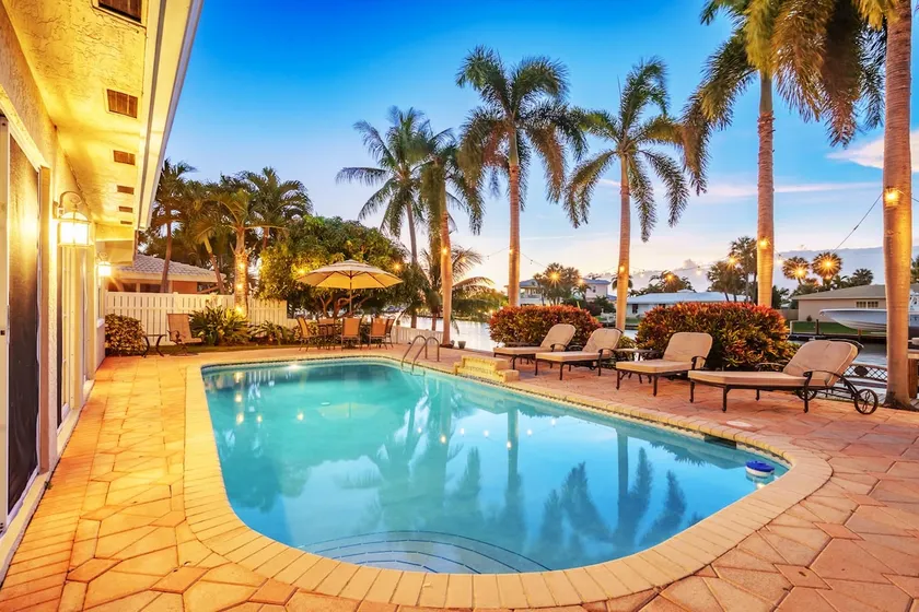 Pompano Tropical Dream - Waterfront 3 soveværelser, m / BBQ, kajakker, opvarmet pool - Image 1