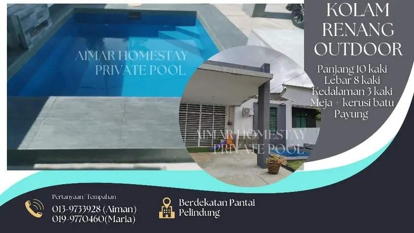 Aimar’s homestay@pantai pelindung wth private pool - Image 1