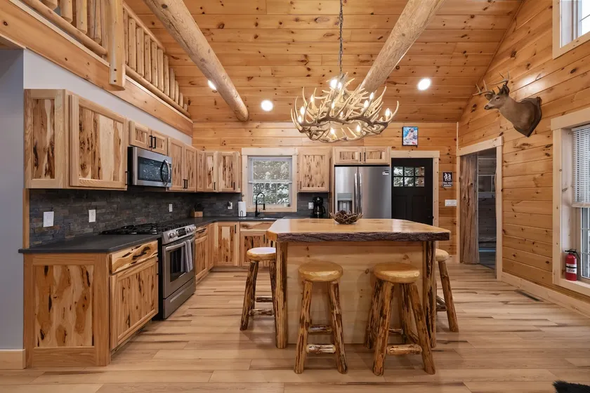 The Getaway in the Pines, On Snowmobile Trail - Image 1