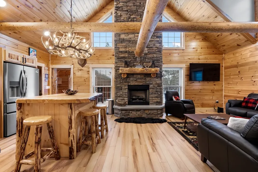 Cabin In the Pines, On Snowmobile Trail - Image 1