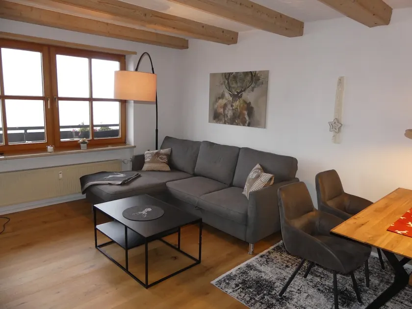 Modern 2-room apartment in Allgäu style with alpine panorama in a central location. - Image 1