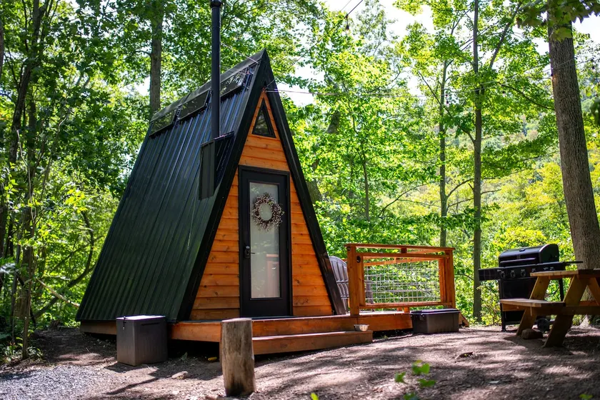 Glamping in a Creekside Aframe - Image 1