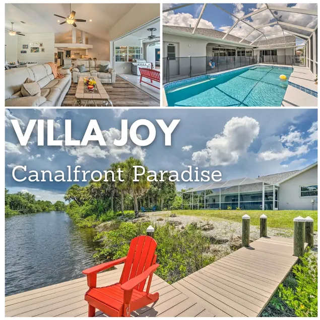 Villa Joy • Heated Pool • Canal Front • Dock - Image 1