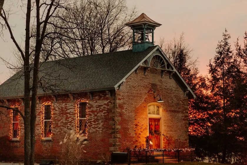 Inn a Schoolhouse; circa 1895 - Image 1