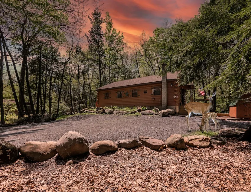 Creekfront Poconos Cabin w/ Hot Tub & Fire Pit - Image 1