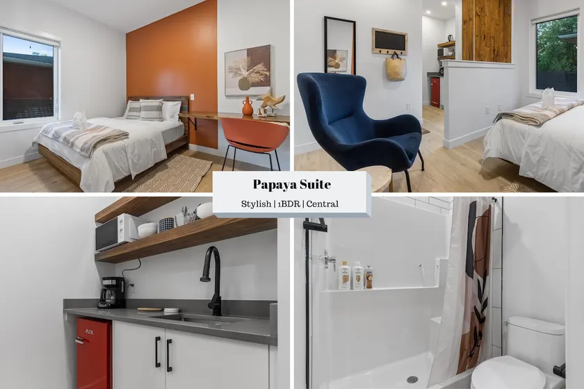 Entire 1BDR Suite Direct Entrance | Papaya Suite - Image 1