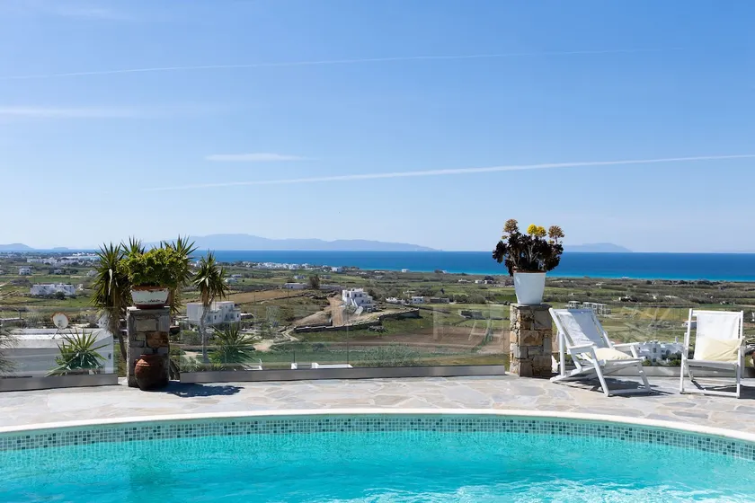 Villa Bella, Mikri Vigla.  Private pool, jacuzzi & amazing views. Sleeps 10+. - Image 1
