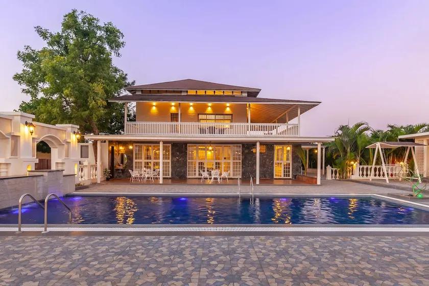 3BR|Farm/w Lux pool |StayVista| Lake La Vie@Nashik - Image 1