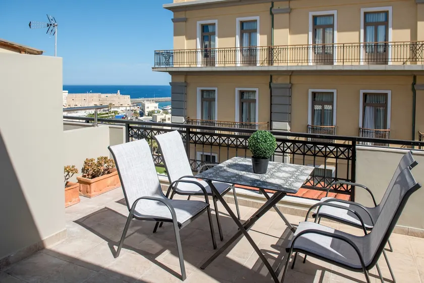 Harbour View 1BR w/Terrace Heart of Heraklion–Walk to Lions Sq, Museums & Port 5 - Image 1