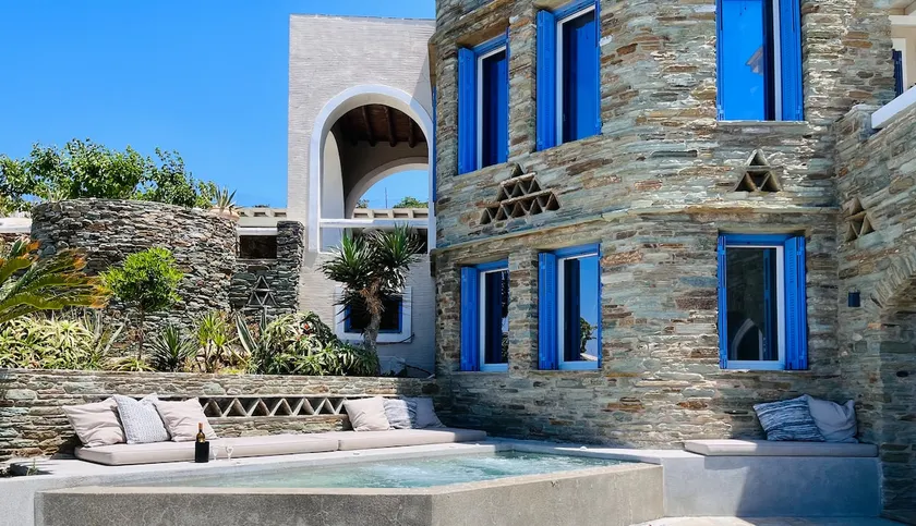 Villa Gaia, Beachfront, Plunge Pool & Sunset by Explore Andros - Image 1