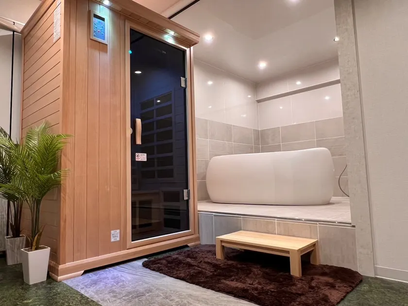 ”100㎡ ・ 30+ people possible” Sauna Paid Luxury Hotel | Movie Room | The Sauna Nakano - Image 1