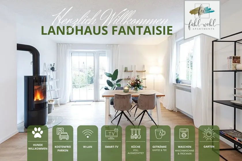 Ferienhaus Fantaisie Wohnen nahe Schlosspark Stadtgrenze Bayreuth für 1 5 Pers Hunde willkommen voll eingezäunt - Image 1