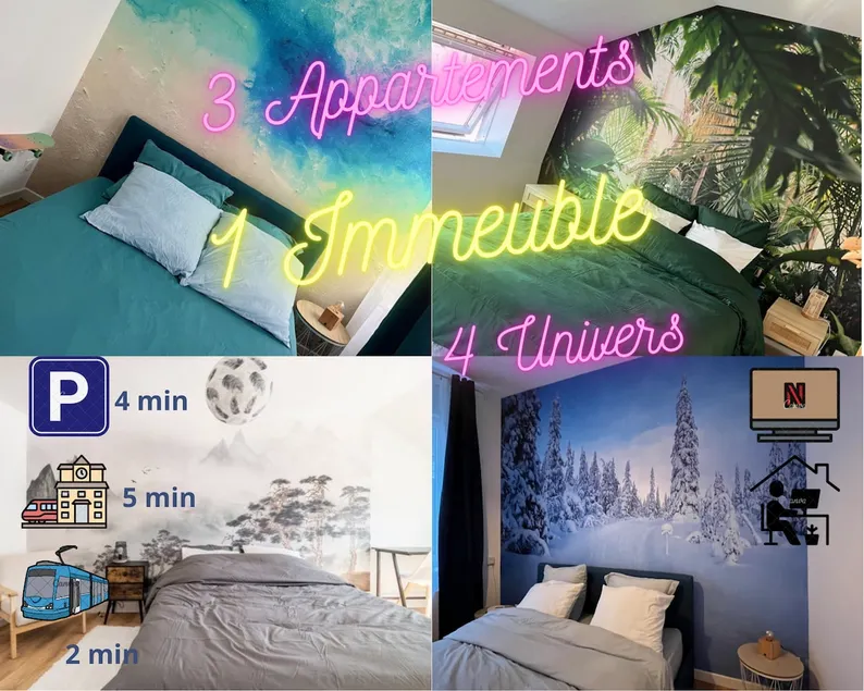 Private building for 12 people, 3 themed apartments - Image 1