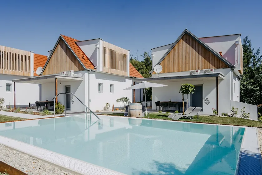 Luxury chalet with pool by the vineyard, 2 bathrooms - Image 1