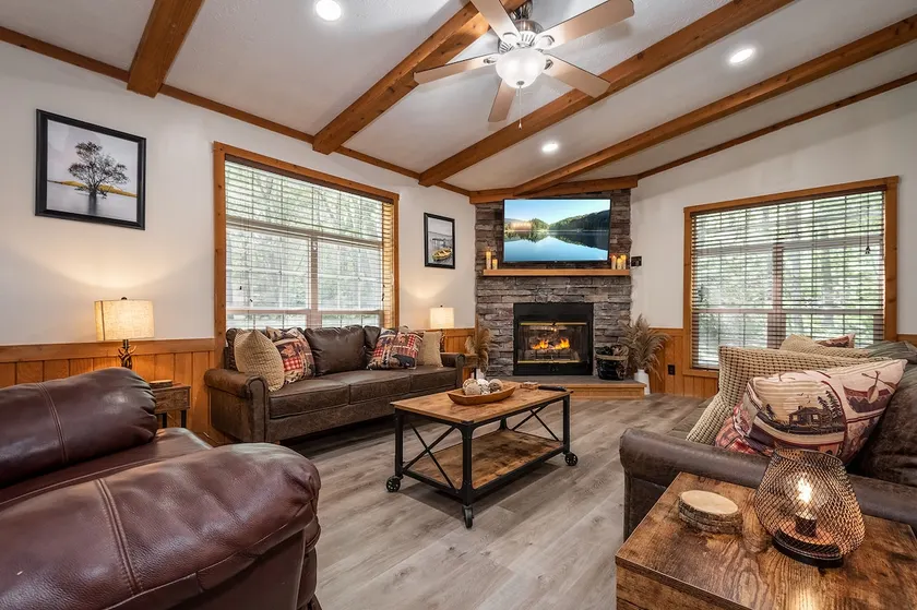 Cozy Lake Escape | Hot Tub | King Bed + Fireplace - Image 1