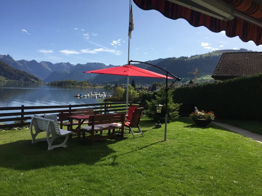 At Sihlsee mountain view + swimming area Gross/Einsiedeln. - Image 1