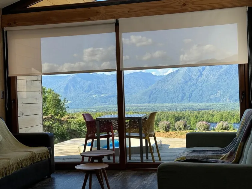 Boutique cabin with tinaja (traditional wooden soaking tub) in Pucón - Image 1