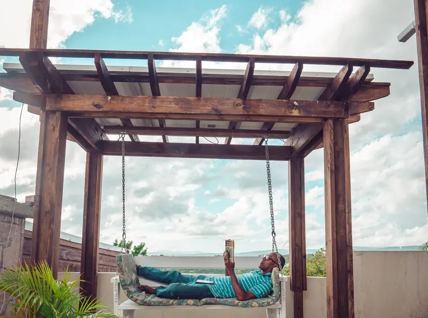 Breezy Castle Villa with private pool overlooking the Sea and Blue Mountains - Image 1