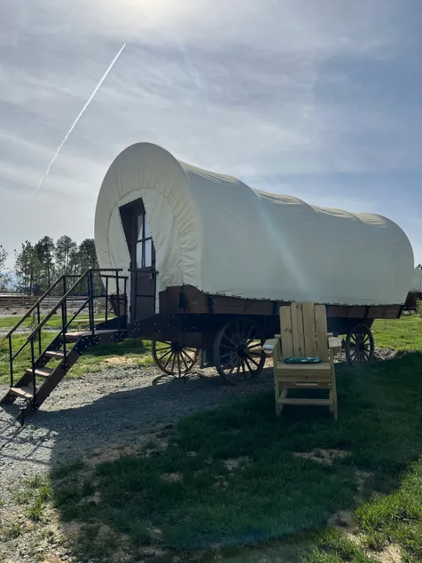 River-Front Wagon Glamping- The Chicory - Image 1