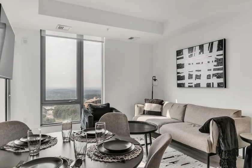 Bright Monochromatic 2BR in Tysons | Private Patio - Image 1
