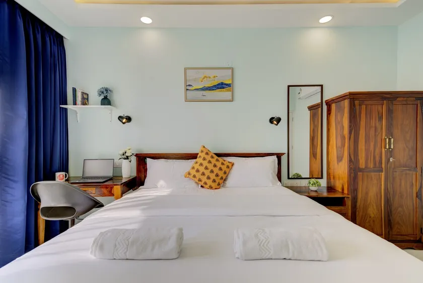 Coral BnB Luxe 2 BHK | 2 km to BITS | Pool Access - Image 1