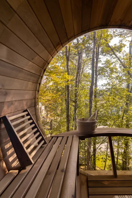 Chalet with Cliff Panoramic Dome Sauna - Rockhaus - Image 1