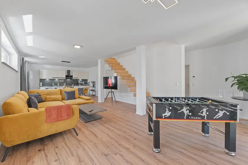 Golden Home with Barbecue, Yoga, Football Table - Image 1