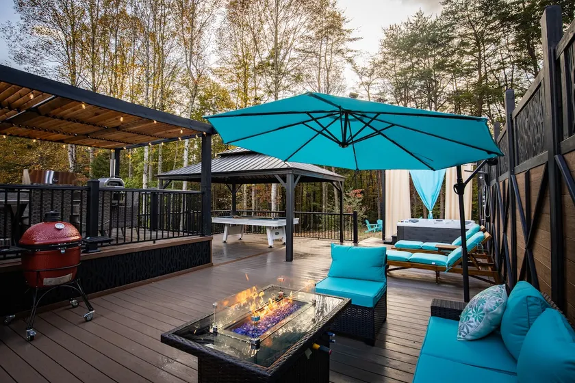 Twin Cabins - Hot tubs, sauna, fire pits, EV charg - Image 1
