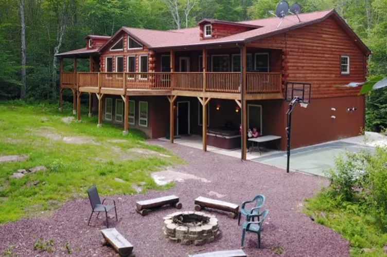 Secluded 8 BR 4 BA Sleeps 30 Hot Tub WIFI Fire Pit - Image 1