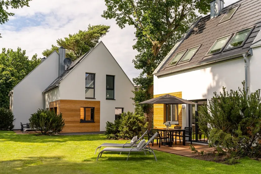 5* Vacation Home “Dünenrose” with Fireplace, Sauna & Terrace - Image 1