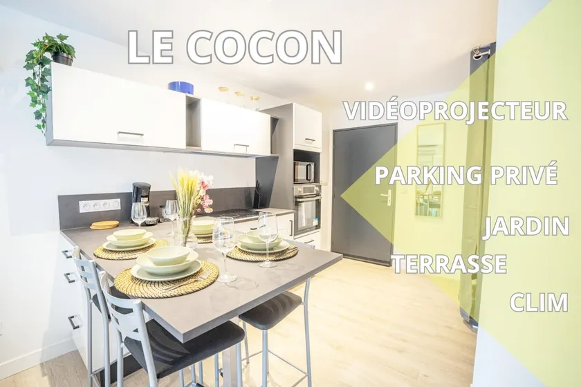 NEW Le Cocon – Air conditioning – Parking – Wi-Fi – Terrace - Image 1