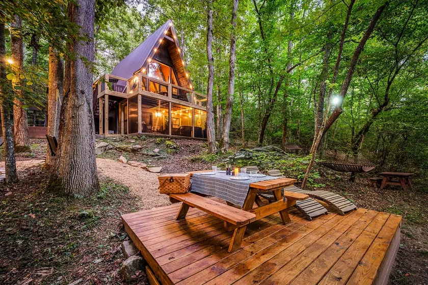 Private Creek A-Frame Outdoor Private Oasis - Image 1