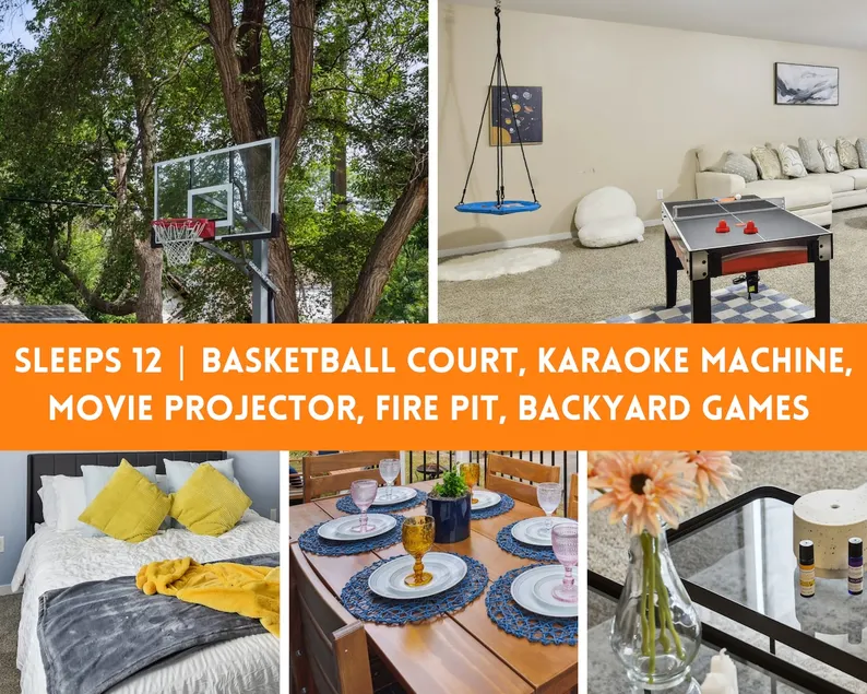 Sleeps 12 | Basketball Court | Basement Game Room - Image 1