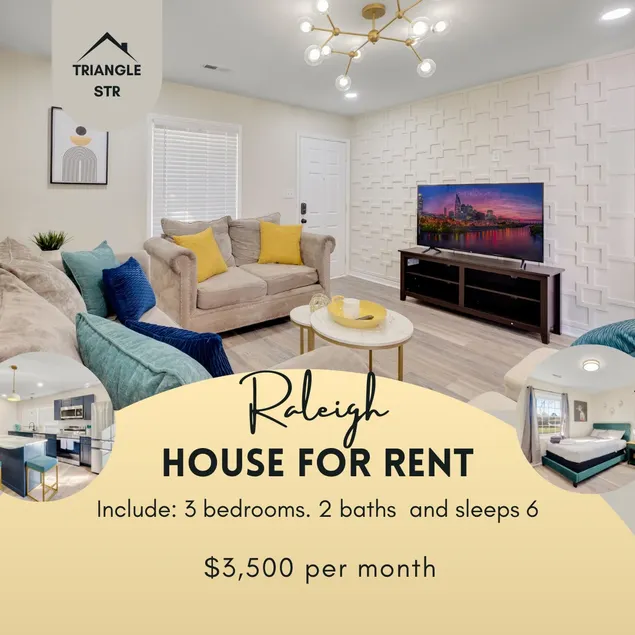 Chic home w king bed in Raleigh -starts at $3.5k/m - Image 1