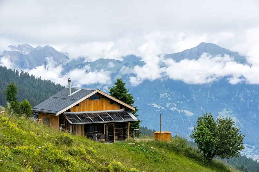 Eco Alpine Chalet with Hot Pot - Image 1