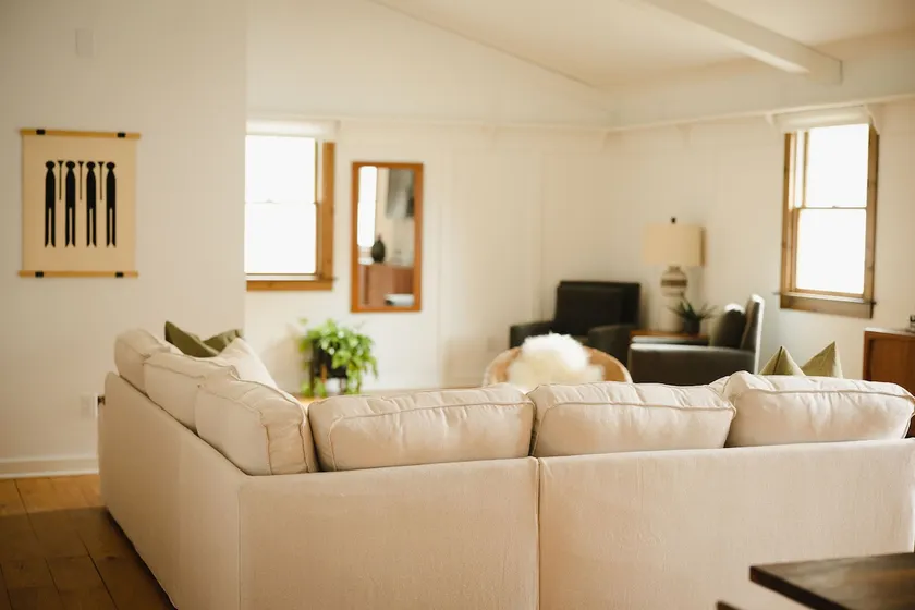 Upstairs - It's where you're staying tonight. - Image 1
