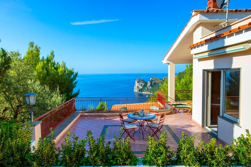 Villa Nerano with Panoramic Ocean Views from Multiple Levels of Terraces - Image 1