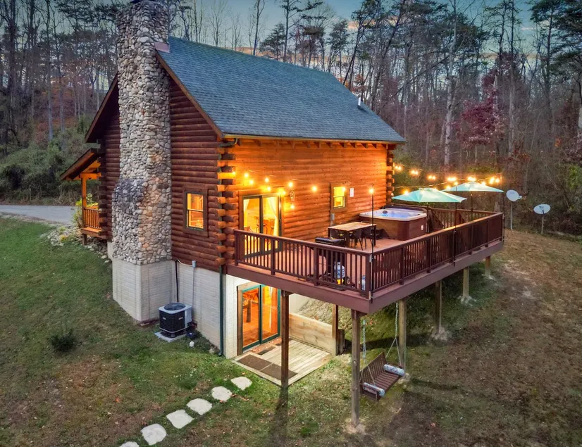 The Hidden Gem | Hocking Hills, Log Cabin, Hot Tub - Image 1