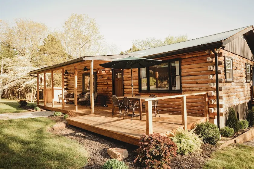 Log Cabin on 10 Acres | Fire Pit & Pets Welcome - Image 1