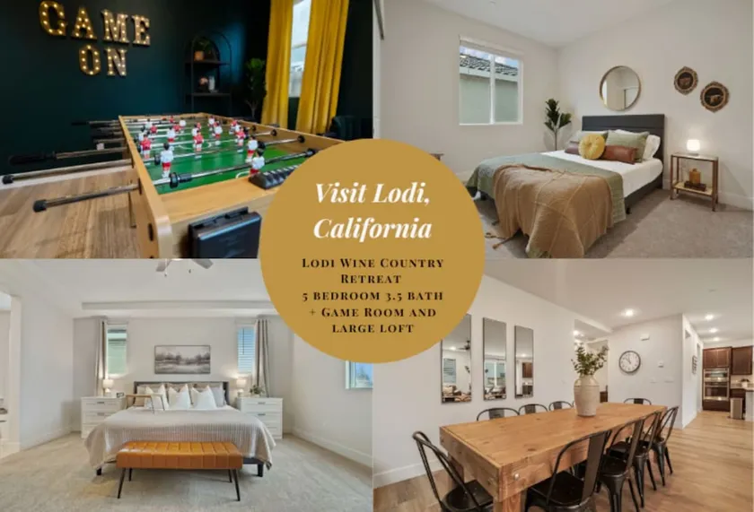 Fresh 5BR Central Lodi w/ Games + Fun for Family - Image 1