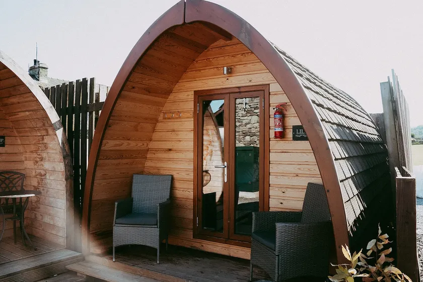 Cabaña-Baño privado con ducha-Vista al campo-Twin Glamping Pod - Image 1