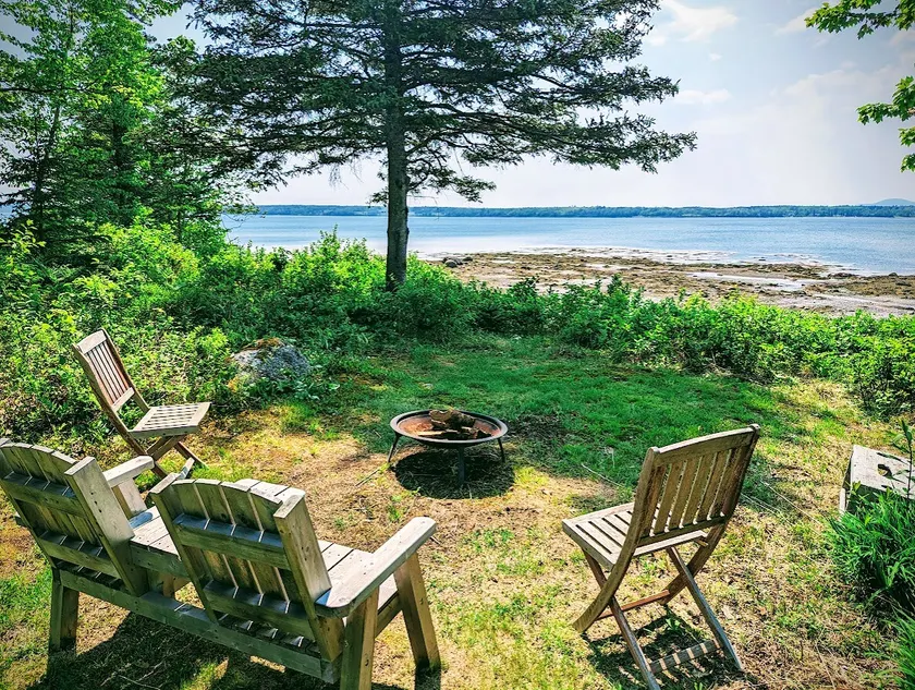 Serene Waterfront Beach House with Private Shoreline & Fire Pit Near Acadia National Park | Trenton, Maine - Image 1