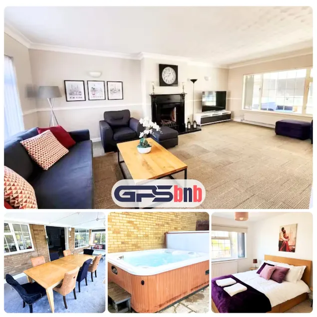 Kennedy Villa - 5 Bedroom House with Hot Tub, WiFi, Free parkings, Close to Bicester Village - Image 1