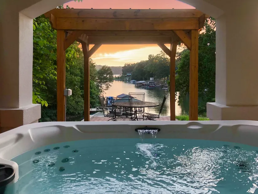 Lakefront Cove Retreat • Dock + Hot Tub + Sauna - Image 1