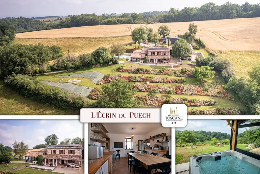 L'Écrin du Puech - Piscine chauffée, spa, salle de sport, vue panoramique - Image 1