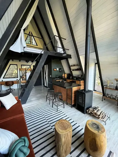 Charming A-FRAME Cabin with Waterfall - Image 1